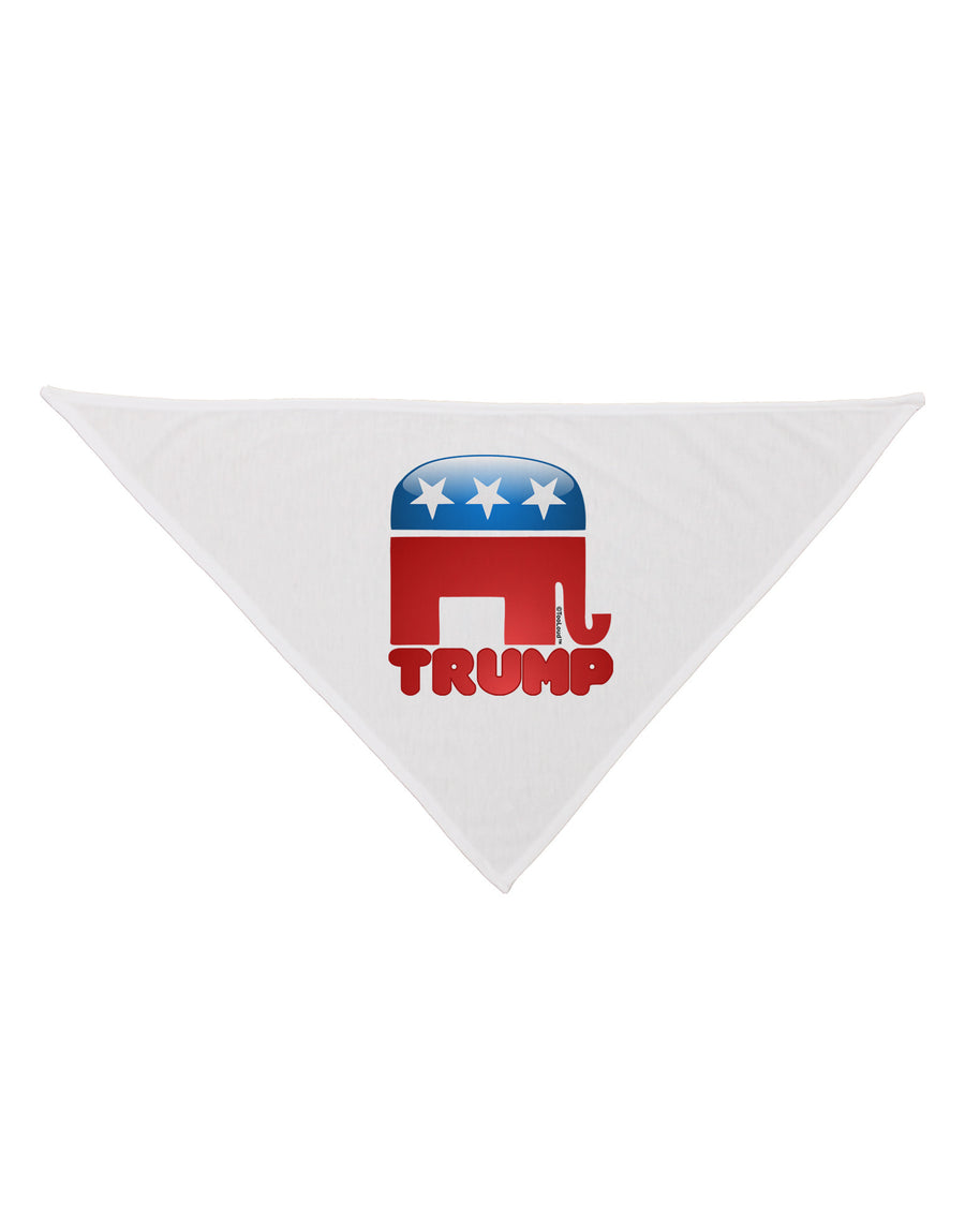 Trump Bubble Symbol Dog Bandana 26"-Dog Bandana-TooLoud-White-One-Size-Fits-Most-Davson Sales