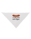 Locally Grown Organic Sausage Dog Bandana 26-Dog Bandana-TooLoud-White-One-Size-Fits-Most-Davson Sales