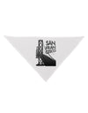 San Francisco Text Bay Bridge Dog Bandana 26-Dog Bandana-TooLoud-White-One-Size-Fits-Most-Davson Sales