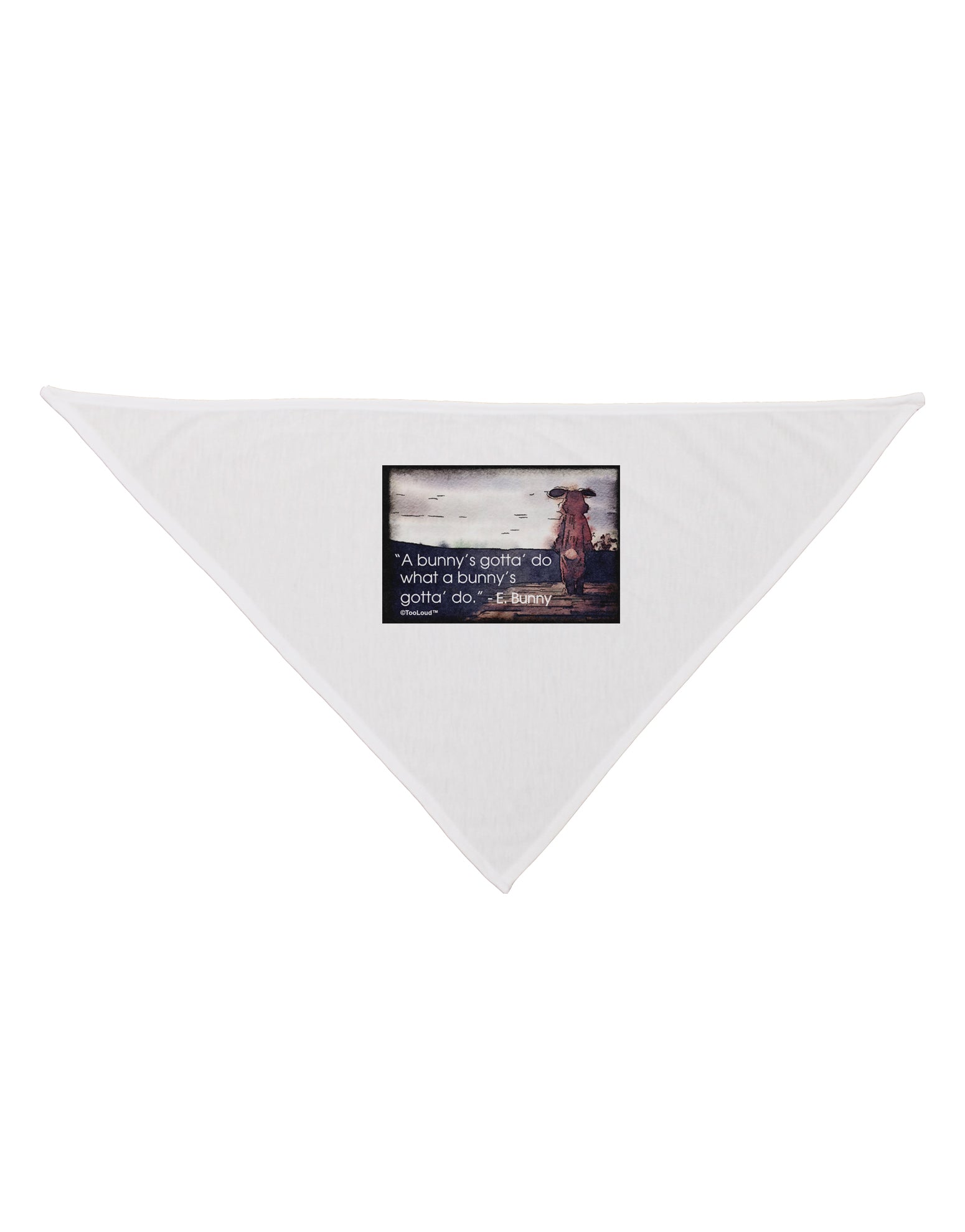 A Bunny's Gotta Do - Easter Bunny Dog Bandana 26 by TooLoud-Dog Bandana-TooLoud-White-One-Size-Fits-Most-Davson Sales
