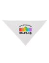 Love Always Wins with Date - Marriage Equality Dog Bandana 26-Dog Bandana-TooLoud-White-One-Size-Fits-Most-Davson Sales
