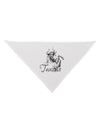 Taurus Illustration Dog Bandana 26-Dog Bandana-TooLoud-White-One-Size-Fits-Most-Davson Sales