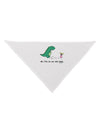 My T-Rex Ate Your Stick Family - Color Dog Bandana 26 by TooLoud-Dog Bandana-TooLoud-White-One-Size-Fits-Most-Davson Sales