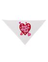 Happy Valentine's Day Romantic Hearts Dog Bandana 26-Dog Bandana-TooLoud-White-One-Size-Fits-Most-Davson Sales