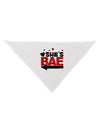 She's BAE - Left Arrow Dog Bandana 26-Dog Bandana-TooLoud-White-One-Size-Fits-Most-Davson Sales