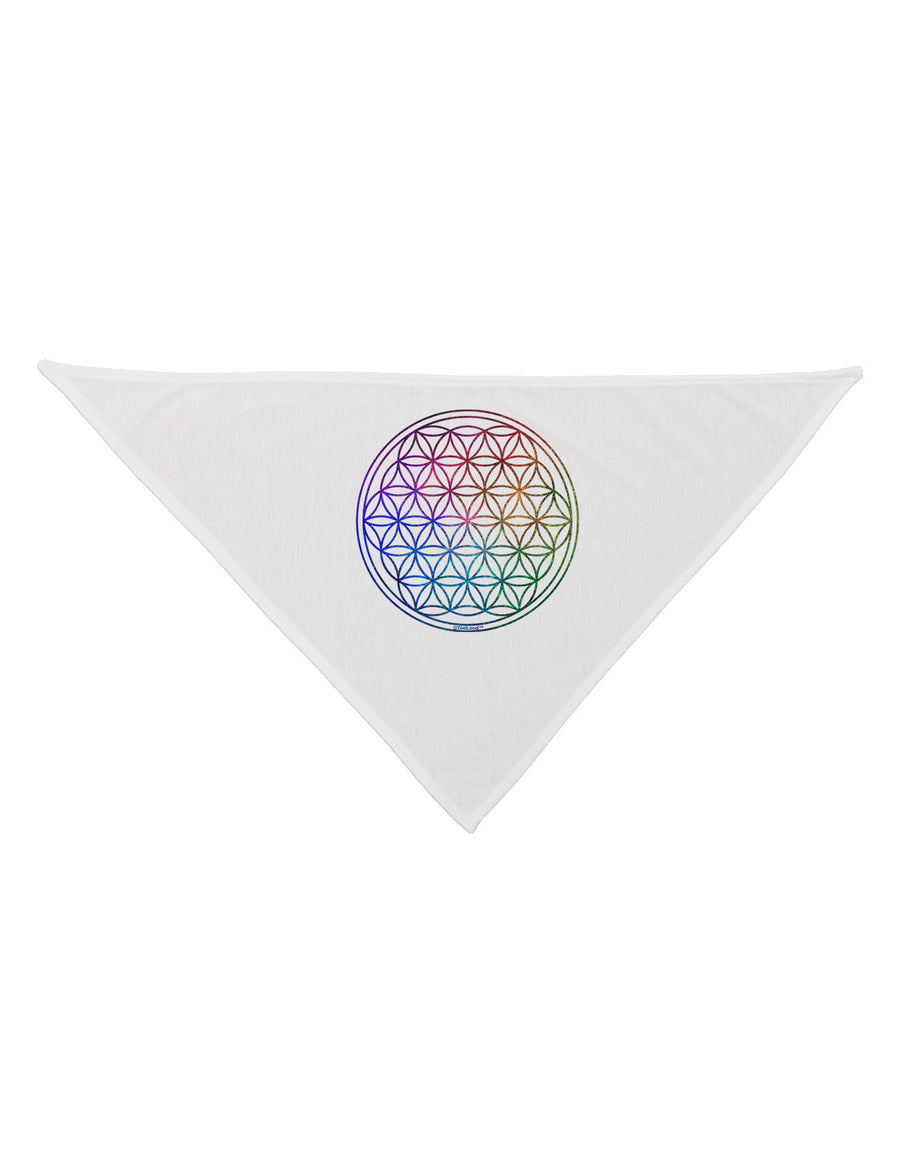 Flower of Life Circle Dog Bandana 26-Dog Bandana-TooLoud-White-One-Size-Fits-Most-Davson Sales