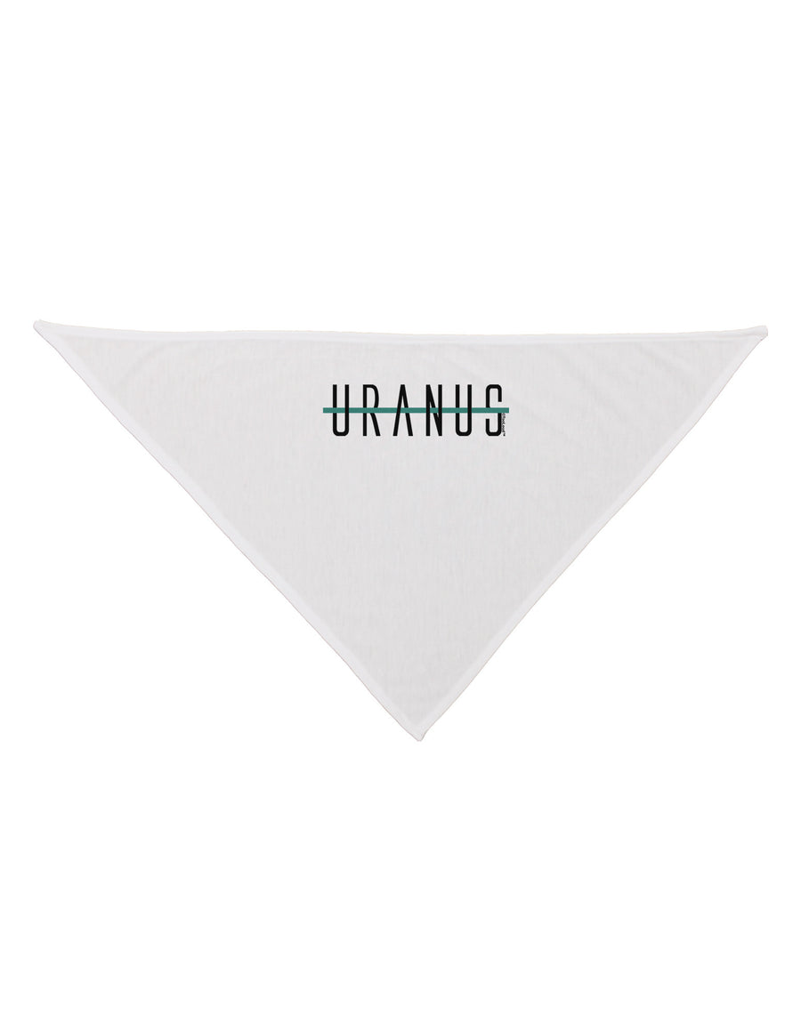 Planet Uranus Text Only Dog Bandana 26-Dog Bandana-TooLoud-White-One-Size-Fits-Most-Davson Sales