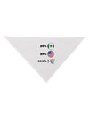 Mexican American 100 Percent Me Dog Bandana 26"-Dog Bandana-TooLoud-White-One-Size-Fits-Most-Davson Sales