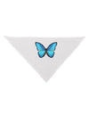 Big Blue Butterfly Dog Bandana 26-Dog Bandana-TooLoud-White-One-Size-Fits-Most-Davson Sales