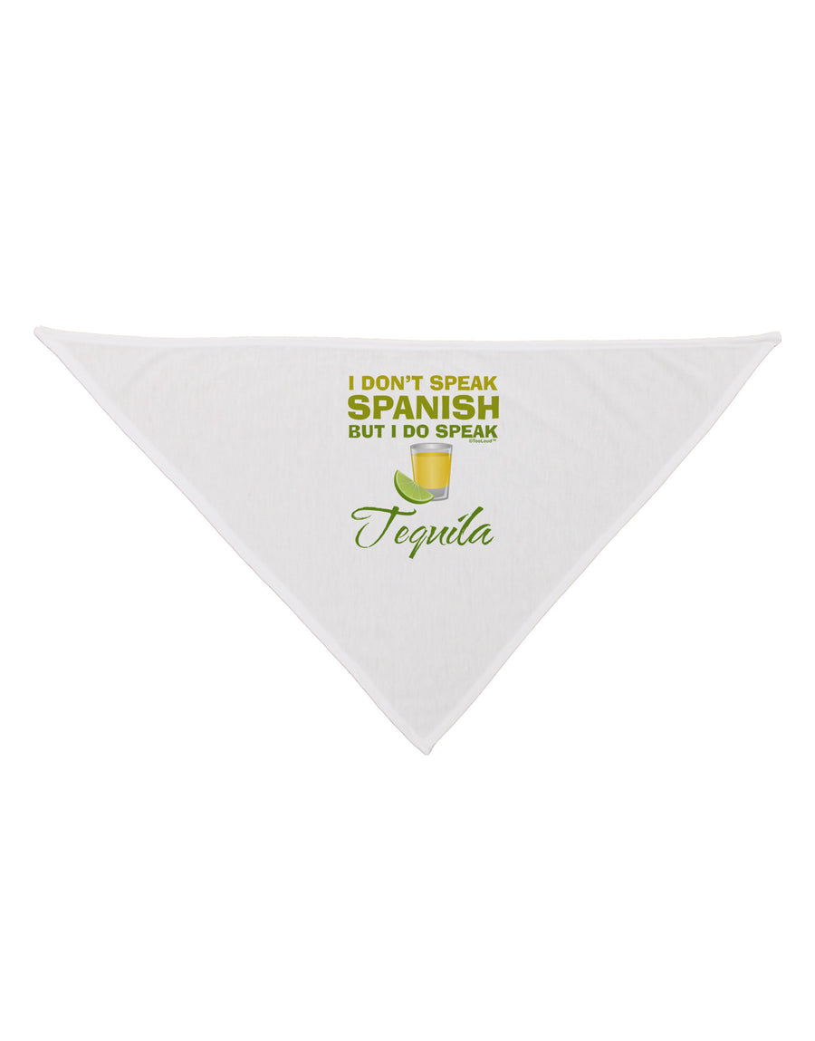 I Do Speak Tequila Dog Bandana 26-Dog Bandana-TooLoud-White-One-Size-Fits-Most-Davson Sales