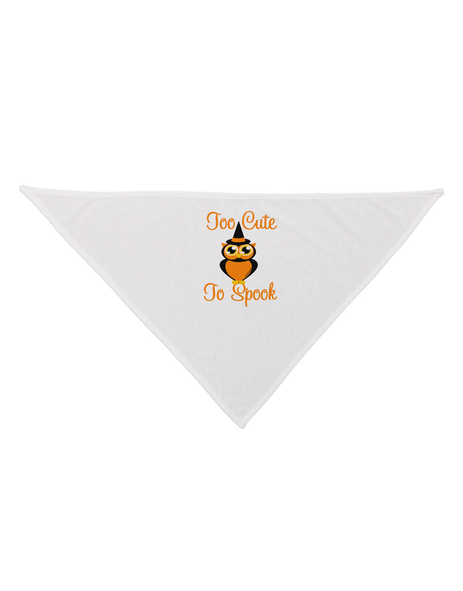 Owl Too Cute Orange Dog Bandana 26-Dog Bandana-TooLoud-White-One-Size-Fits-Most-Davson Sales