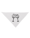 At My Age I Need Glasses - Martini Dog Bandana 26 by TooLoud-Dog Bandana-TooLoud-White-One-Size-Fits-Most-Davson Sales