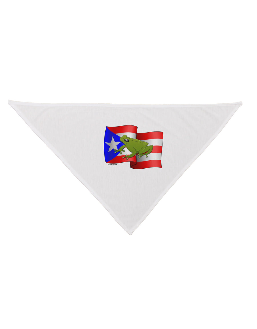 Puerto Rico Coqui Dog Bandana 26-Dog Bandana-TooLoud-White-One-Size-Fits-Most-Davson Sales