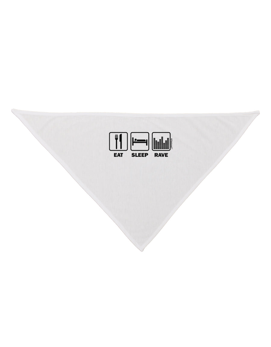 Eat Sleep Rave Dog Bandana 26 by TooLoud-Dog Bandana-TooLoud-White-One-Size-Fits-Most-Davson Sales