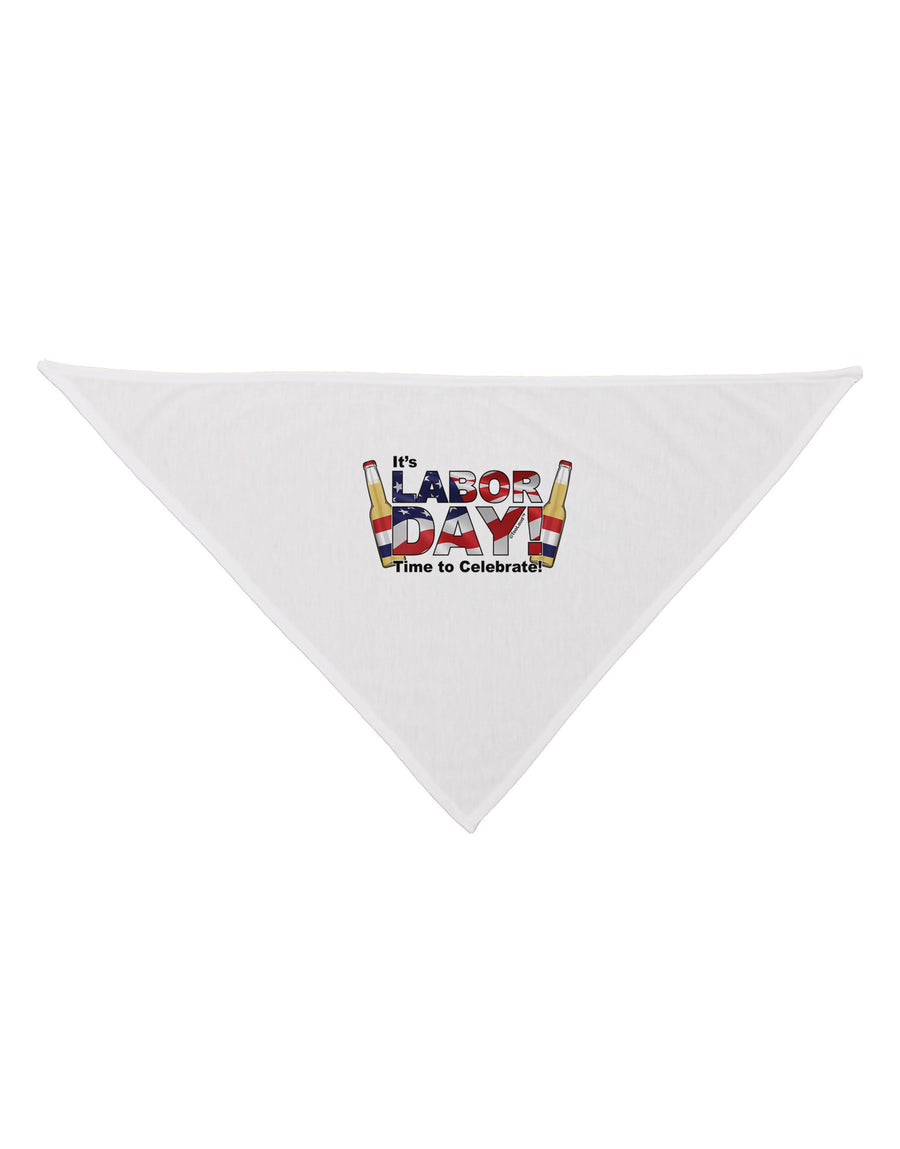 Labor Day - Celebrate Dog Bandana 26-Dog Bandana-TooLoud-White-One-Size-Fits-Most-Davson Sales