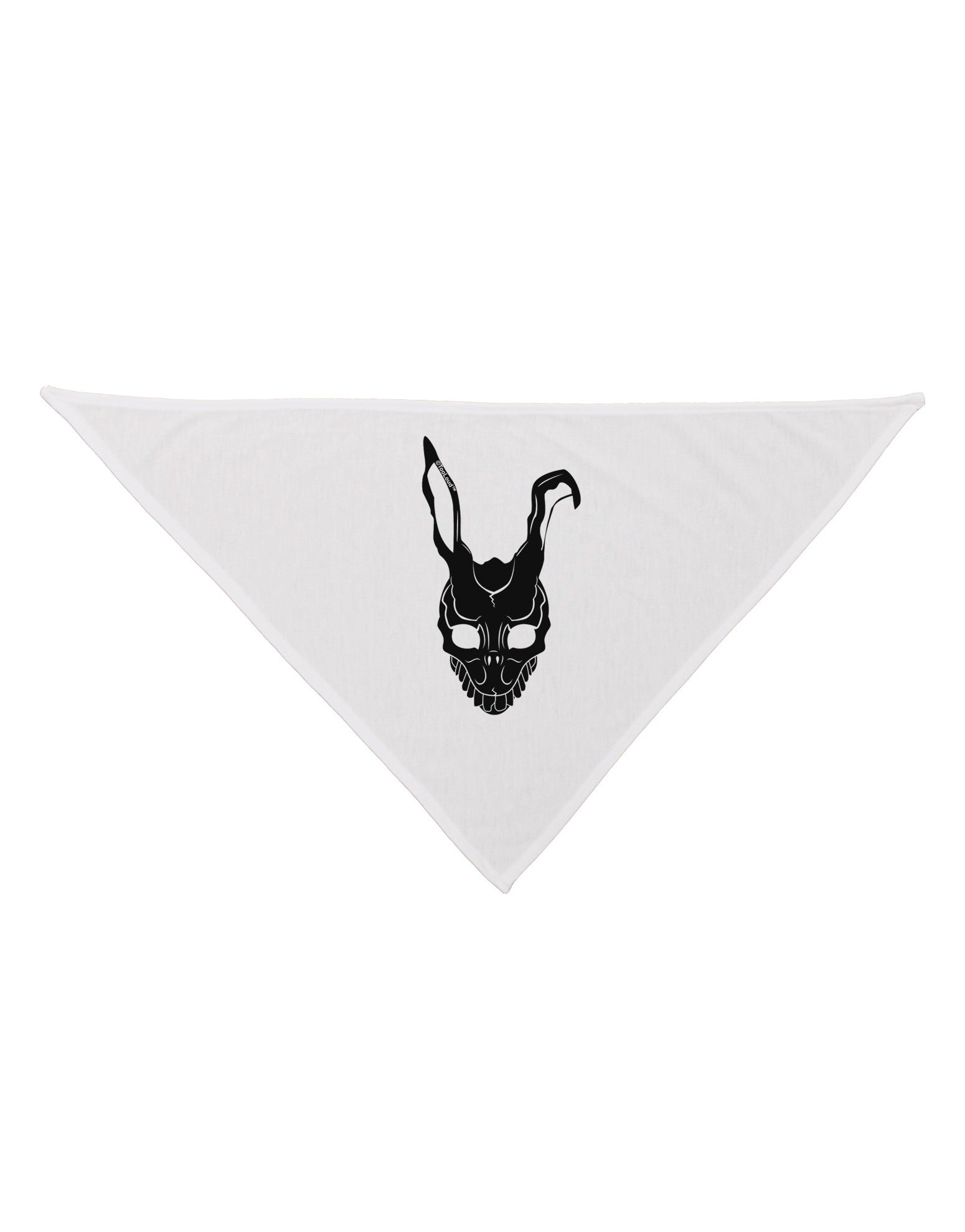 Scary Bunny Face Black Dog Bandana 26-Dog Bandana-TooLoud-White-One-Size-Fits-Most-Davson Sales