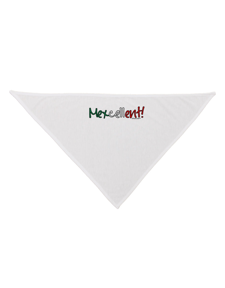 Mexcellent Flag Color - Cinco De Mayo Dog Bandana 26"-Dog Bandana-TooLoud-White-One-Size-Fits-Most-Davson Sales