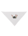 Bowling Ball with Pins Dog Bandana 26-Dog Bandana-TooLoud-White-One-Size-Fits-Most-Davson Sales