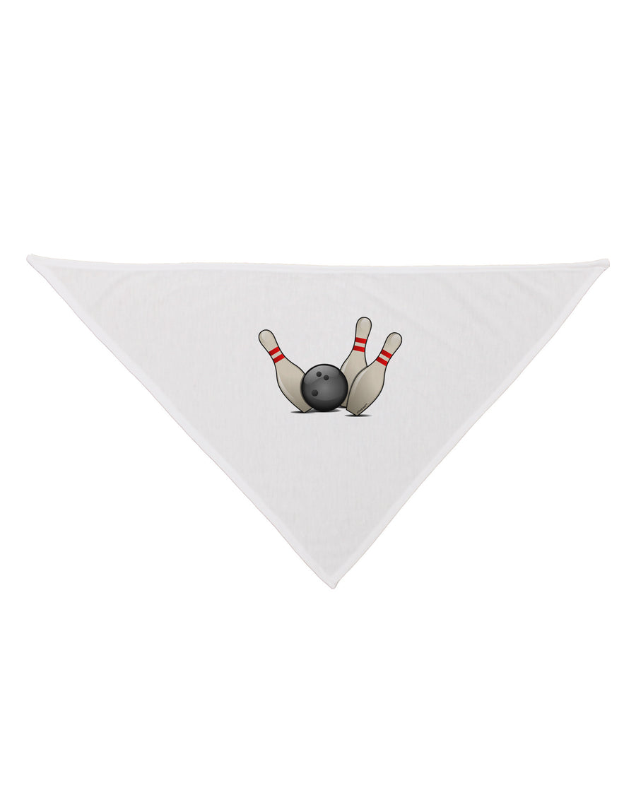 Bowling Ball with Pins Dog Bandana 26-Dog Bandana-TooLoud-White-One-Size-Fits-Most-Davson Sales