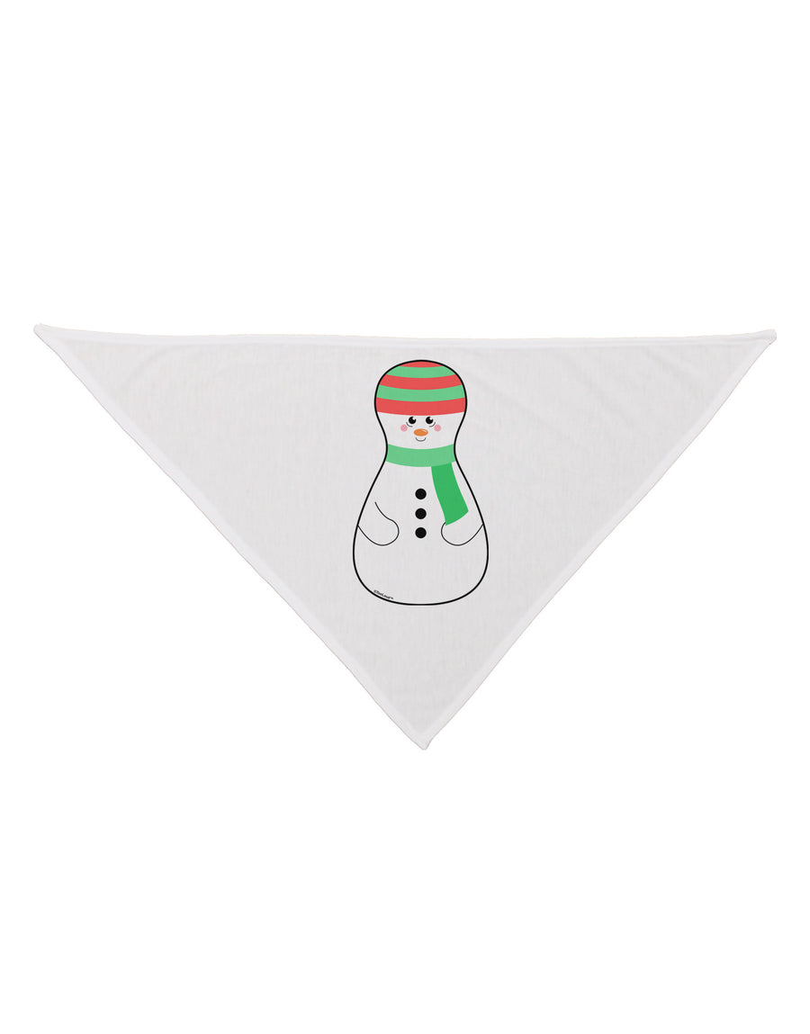 Cute Snowman Matryoshka Nesting Doll - Christmas Dog Bandana 26-Dog Bandana-TooLoud-White-One-Size-Fits-Most-Davson Sales