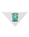 Save the Planet - Earth Dog Bandana 26-Dog Bandana-TooLoud-White-One-Size-Fits-Most-Davson Sales