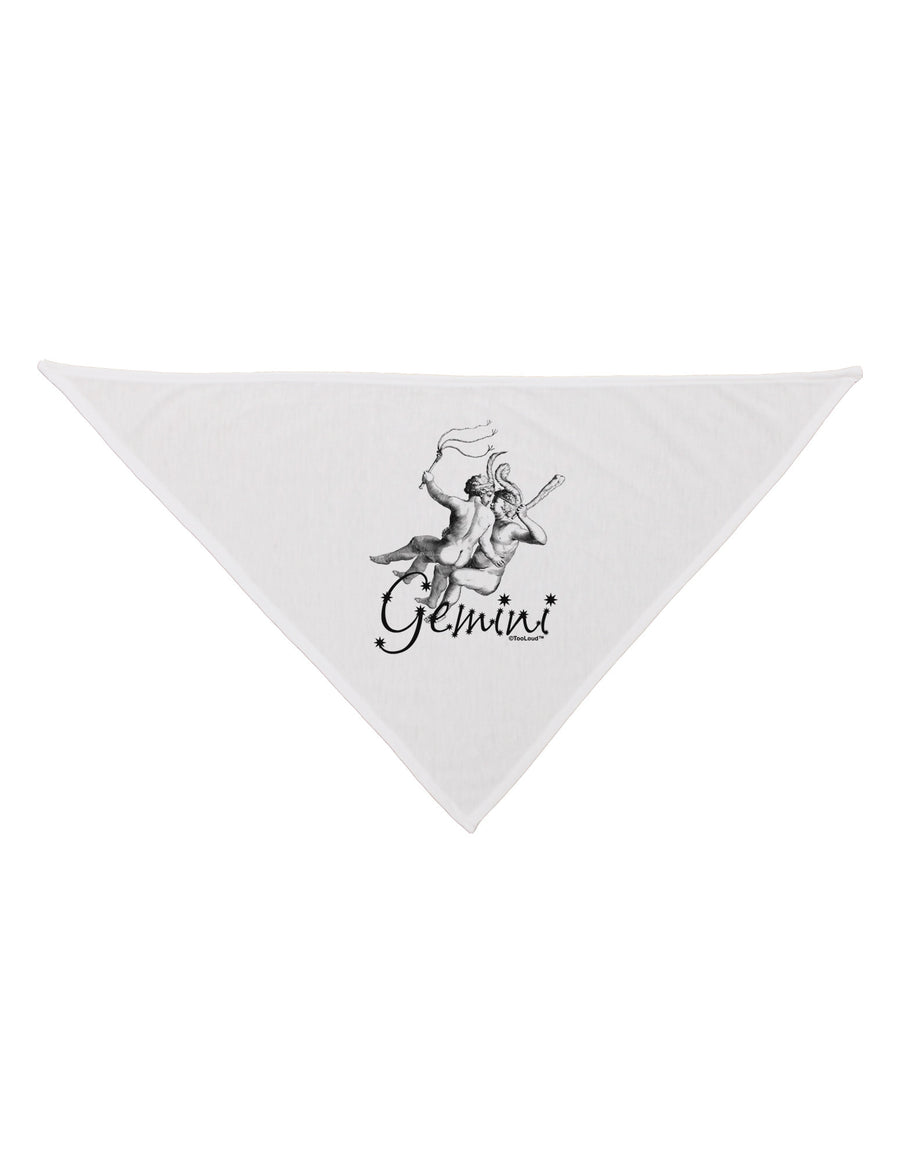 Gemini Illustration Dog Bandana 26-Dog Bandana-TooLoud-White-One-Size-Fits-Most-Davson Sales