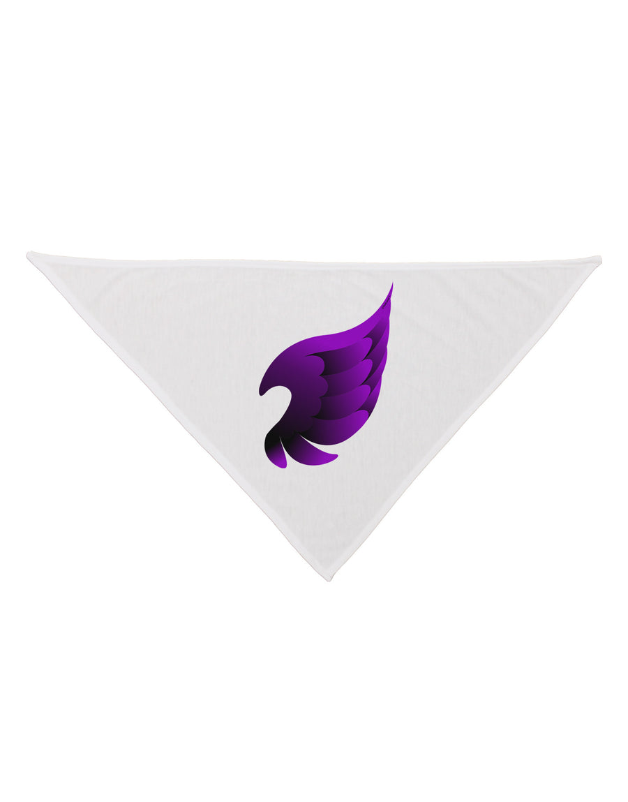 Cute Single Dark Angel Wing Black and Purple Dog Bandana 26-Dog Bandana-TooLoud-White-One-Size-Fits-Most-Davson Sales