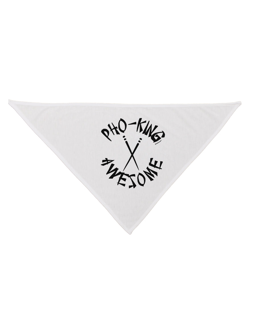 PHO KING AWESOME, Funny Vietnamese Soup Vietnam Foodie Dog Bandana 26 Inch-Dog Bandana-TooLoud-White-One-Size-Fits-Most-Davson Sales