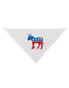 Democrat Bubble Symbol Dog Bandana 26"-Dog Bandana-TooLoud-White-One-Size-Fits-Most-Davson Sales