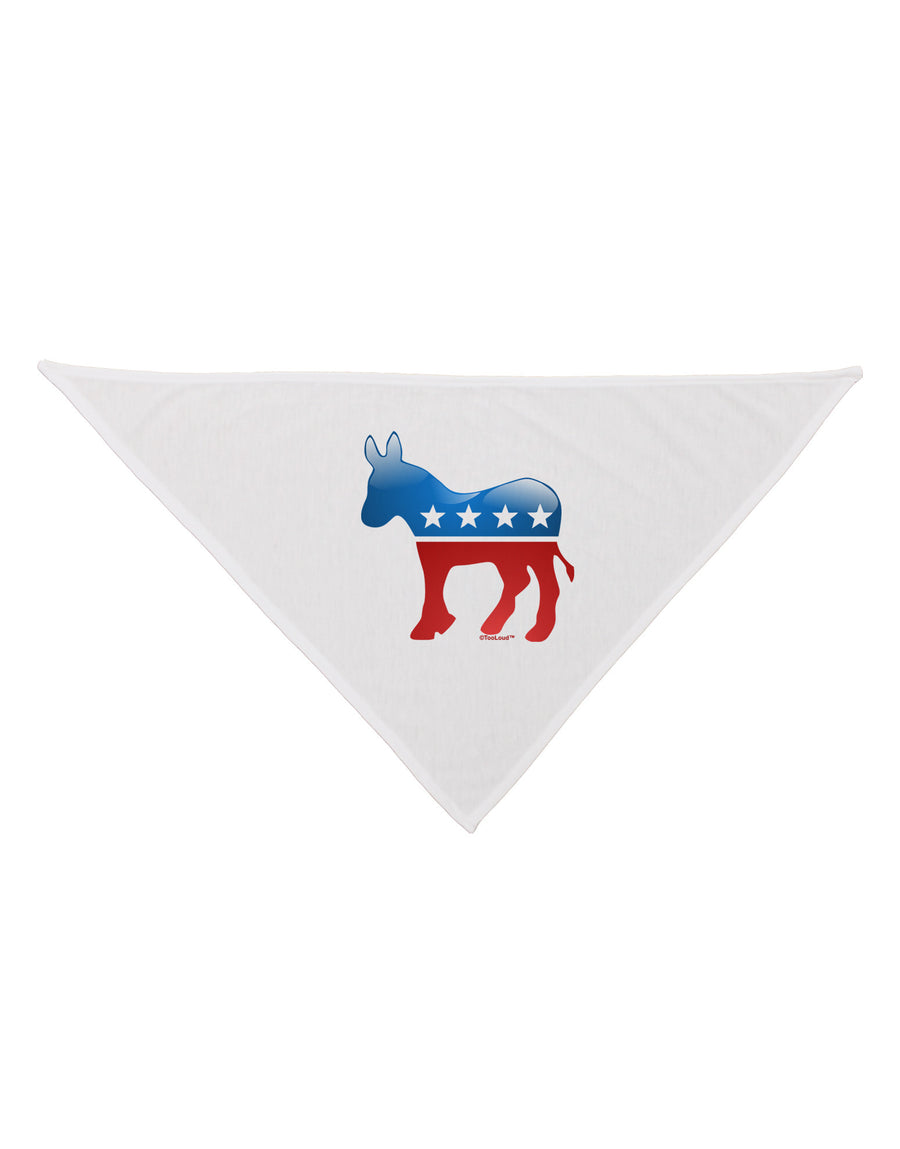 Democrat Bubble Symbol Dog Bandana 26"-Dog Bandana-TooLoud-White-One-Size-Fits-Most-Davson Sales