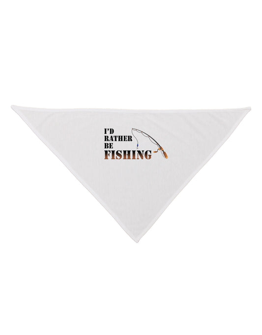 I'd Rather Be Fishing Dog Bandana 26-Dog Bandana-TooLoud-White-One-Size-Fits-Most-Davson Sales