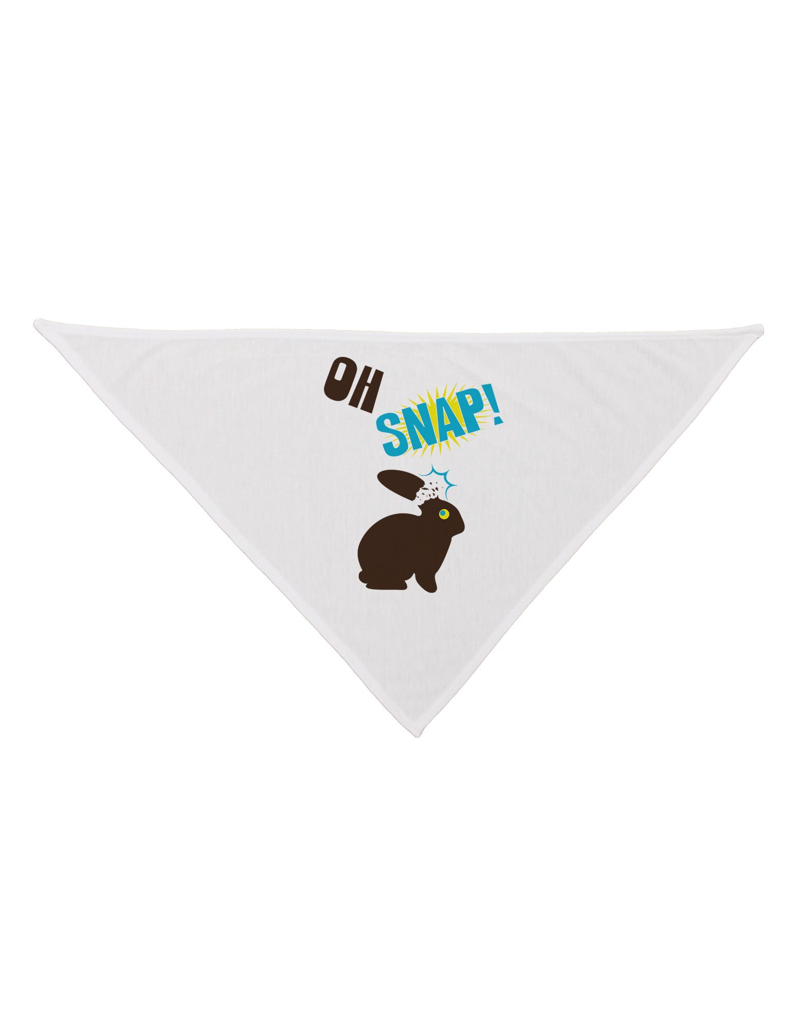 TooLoud Oh Snap Chocolate Easter Bunny Dog Bandana 26-Dog Bandana-TooLoud-White-One-Size-Fits-Most-Davson Sales