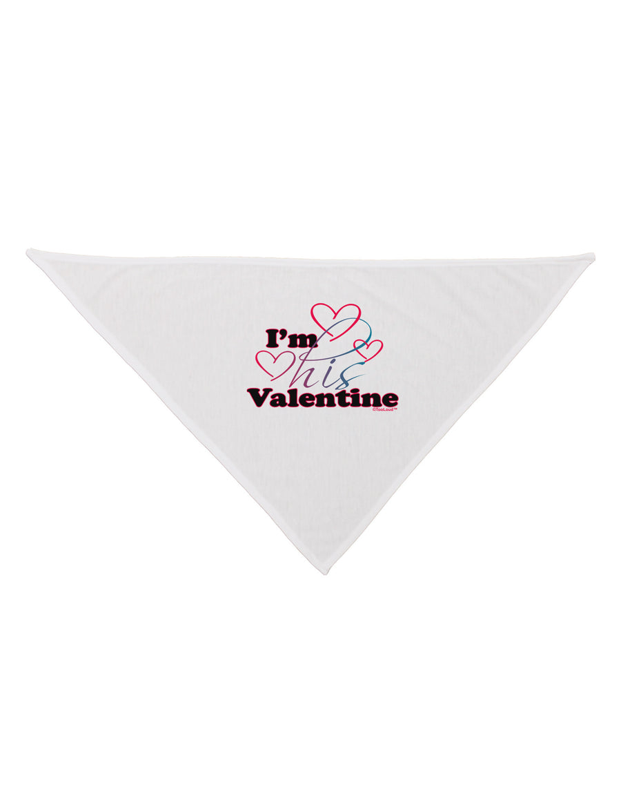 I'm HIS Valentine Dog Bandana 26-Dog Bandana-TooLoud-White-One-Size-Fits-Most-Davson Sales