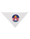 Grunge Colorado Emblem Flag Dog Bandana 26 Inch-Dog Bandana-TooLoud-White-One-Size-Fits-Most-Davson Sales