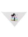 Beach Please - Summer Colors with Palm Trees Dog Bandana 26-Dog Bandana-TooLoud-White-One-Size-Fits-Most-Davson Sales