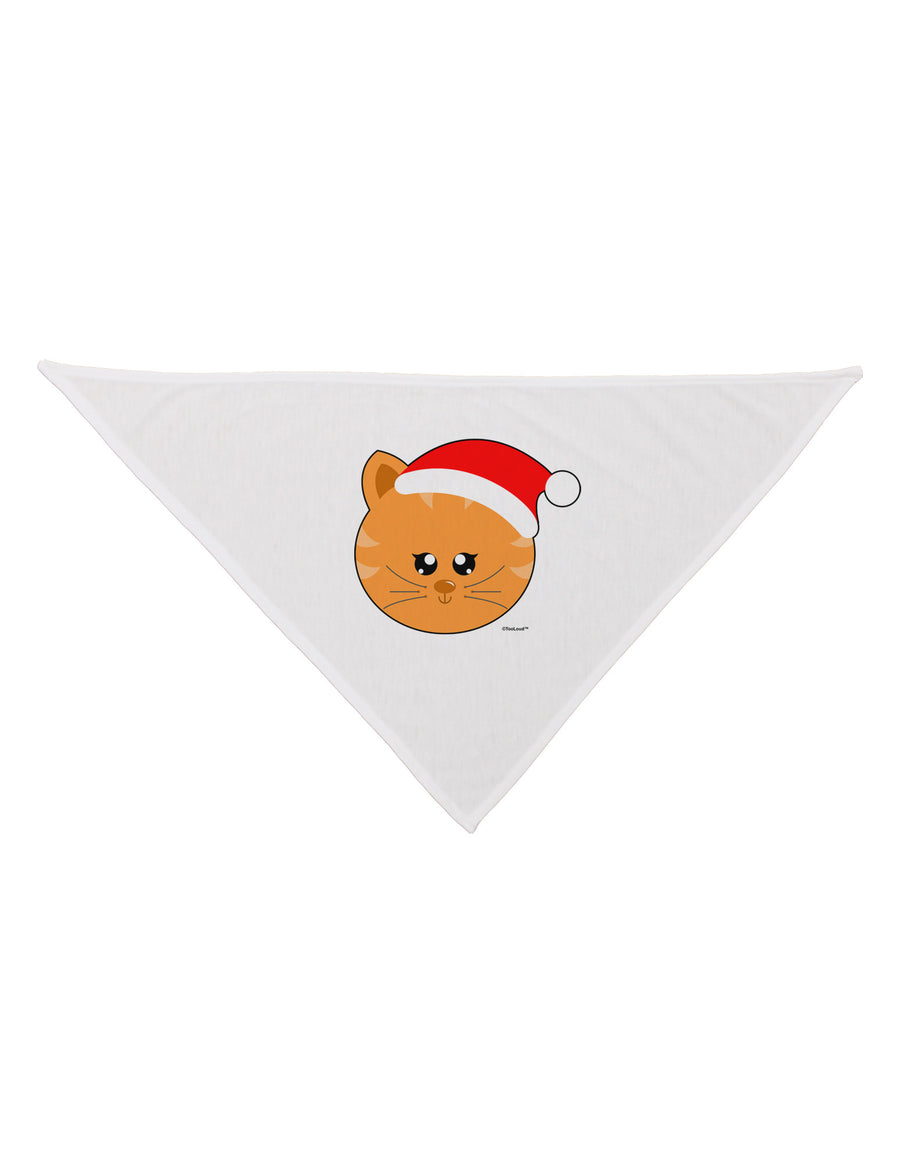 Cute Christmas Cat Santa Hat Dog Bandana 26-Dog Bandana-TooLoud-White-One-Size-Fits-Most-Davson Sales