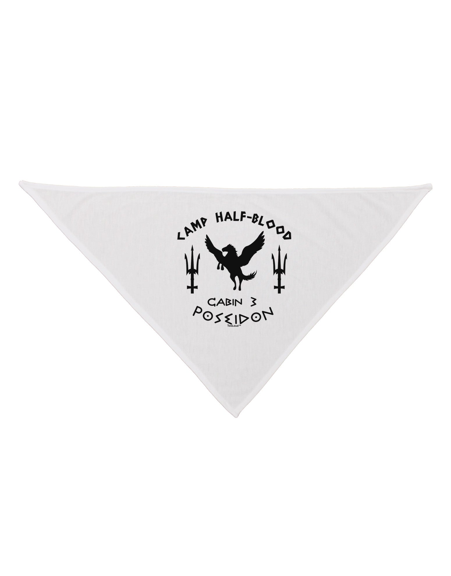 Cabin 3 Poseidon Camp Half Blood Dog Bandana 26-Dog Bandana-TooLoud-White-One-Size-Fits-Most-Davson Sales