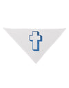 Simple Cross Design Glitter - Blue Dog Bandana 26 by TooLoud-Dog Bandana-TooLoud-White-One-Size-Fits-Most-Davson Sales