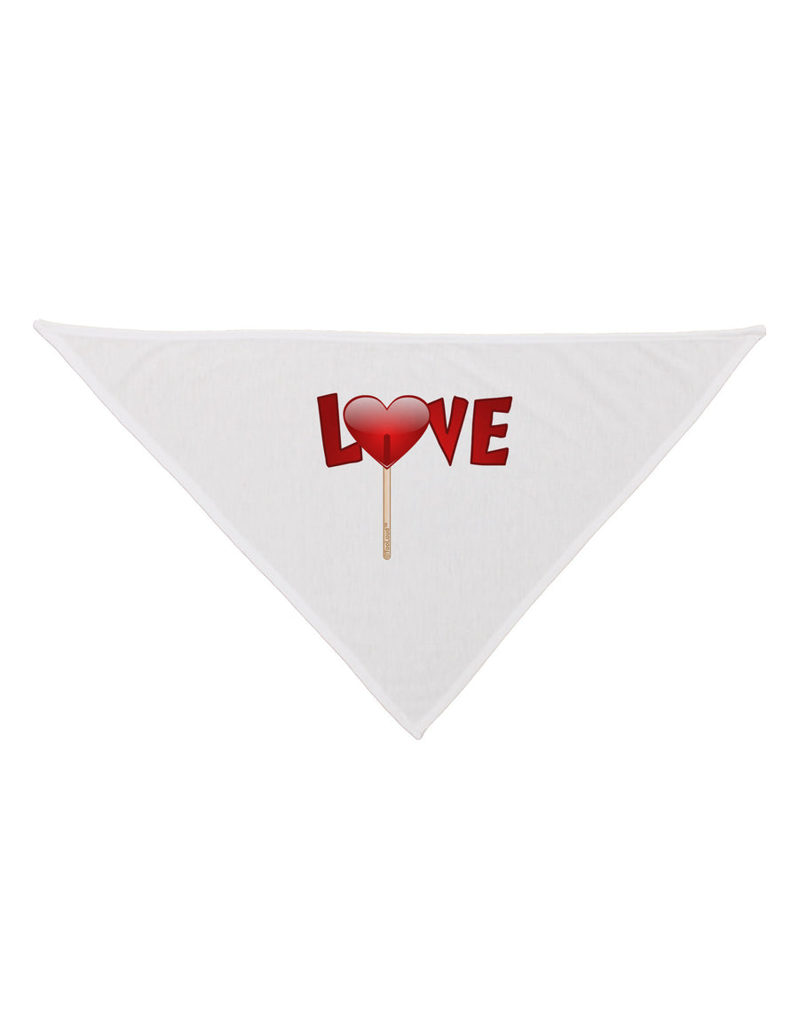 Love Lollipop Dog Bandana 26-Dog Bandana-TooLoud-White-One-Size-Fits-Most-Davson Sales