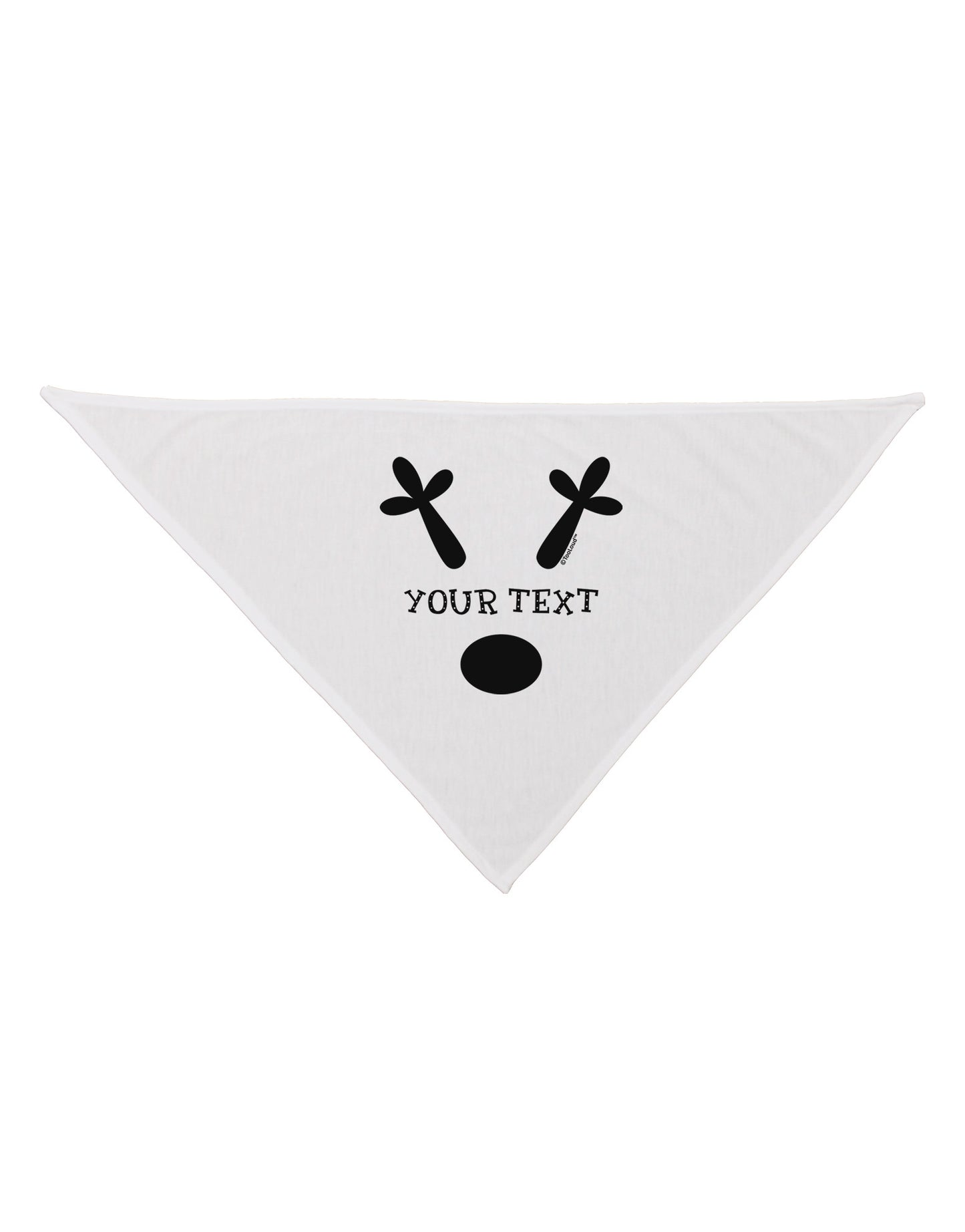 Personalized Matching Reindeer Family Design - Your Text Dog Bandana 26-Dog Bandana-TooLoud-White-One-Size-Fits-Most-Davson Sales