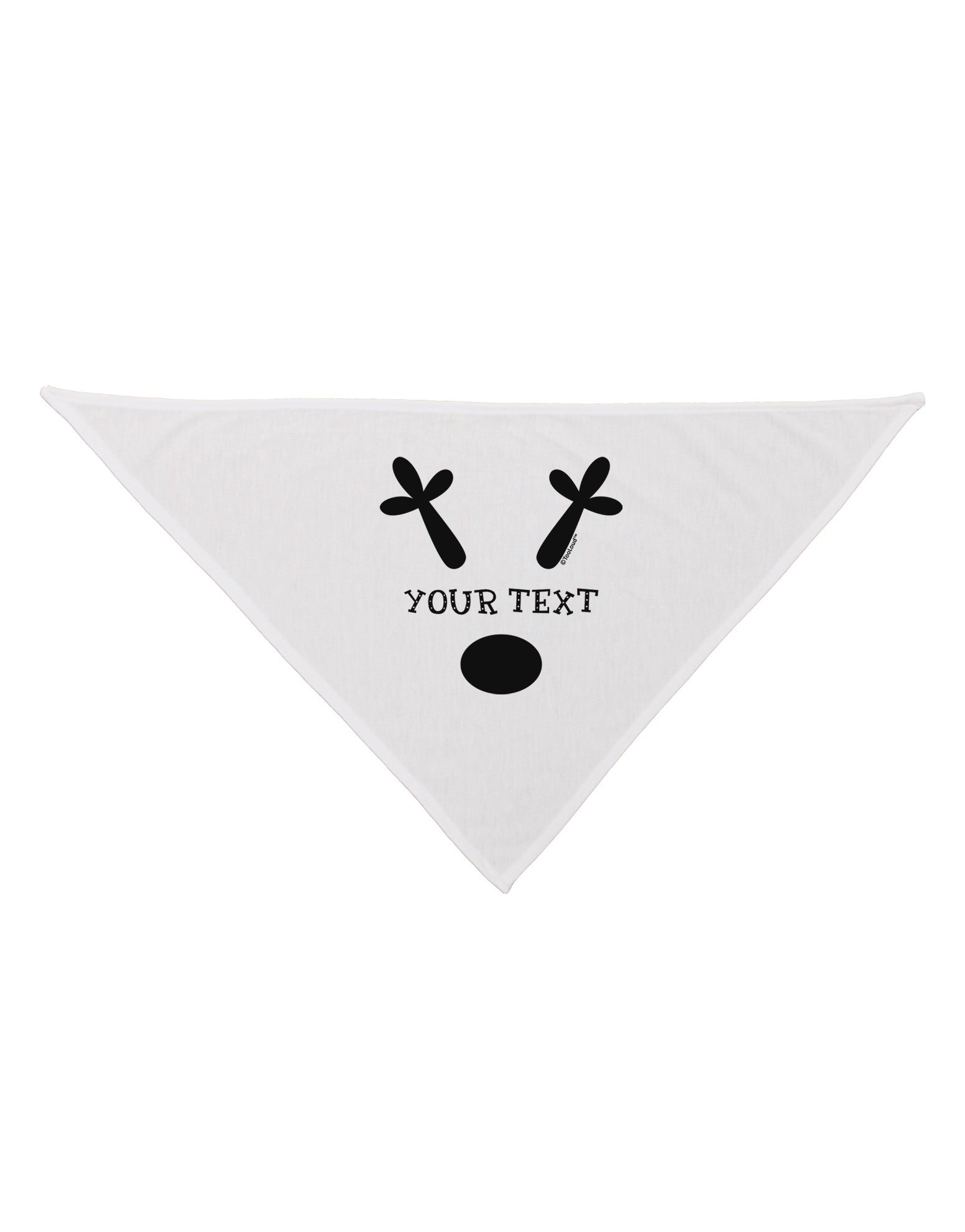 Personalized Matching Reindeer Family Design - Your Text Dog Bandana 26-Dog Bandana-TooLoud-White-One-Size-Fits-Most-Davson Sales