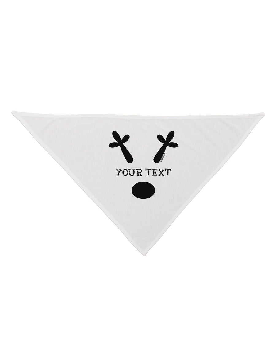 Personalized Matching Reindeer Family Design - Your Text Dog Bandana 26-Dog Bandana-TooLoud-White-One-Size-Fits-Most-Davson Sales