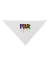 PLUR Paint Dog Bandana 26-Dog Bandana-TooLoud-White-One-Size-Fits-Most-Davson Sales