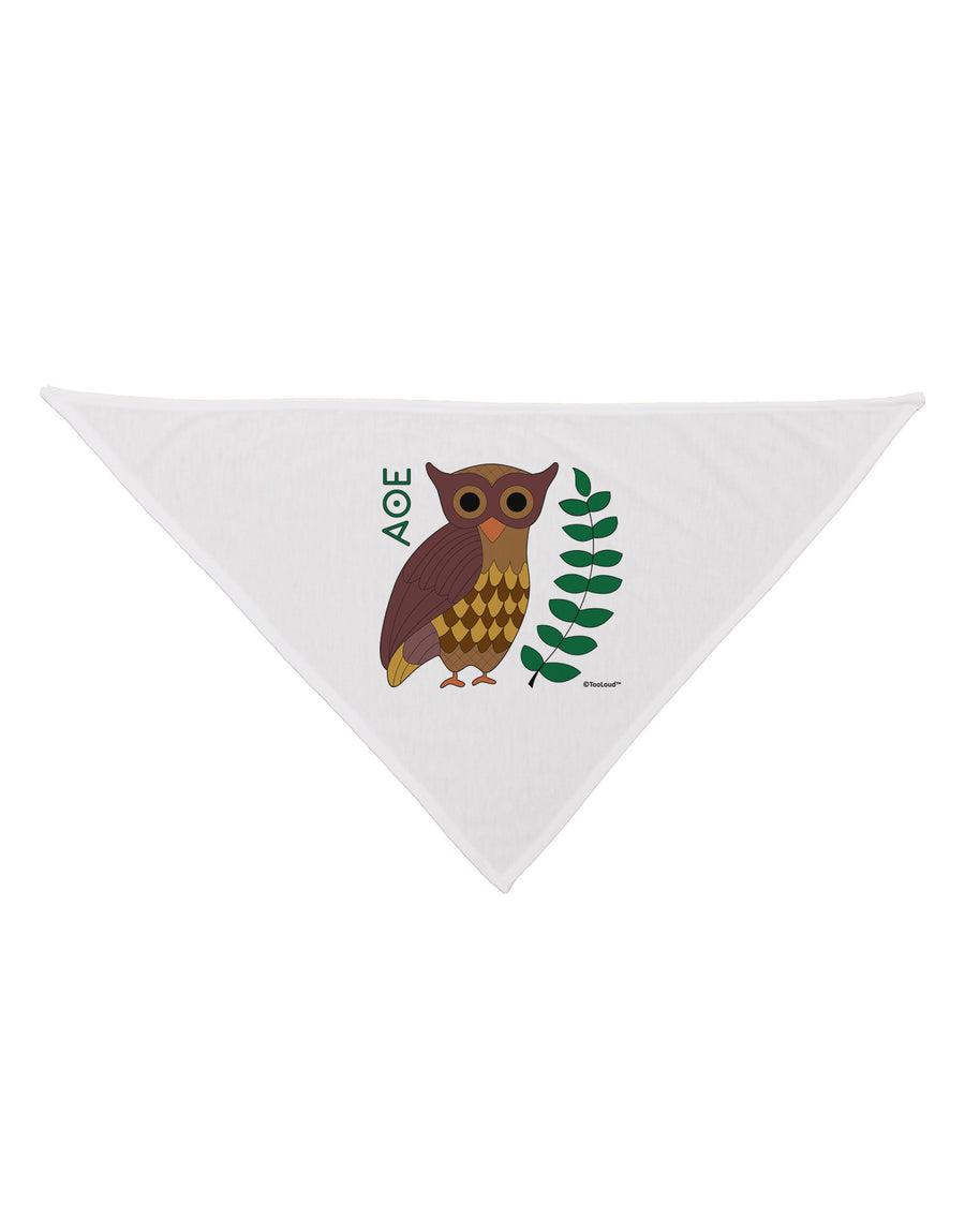 Owl of Athena Dog Bandana 26 by TooLoud-Dog Bandana-TooLoud-White-One-Size-Fits-Most-Davson Sales