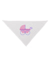 Baby Girl Carriage Dog Bandana 26-Dog Bandana-TooLoud-White-One-Size-Fits-Most-Davson Sales