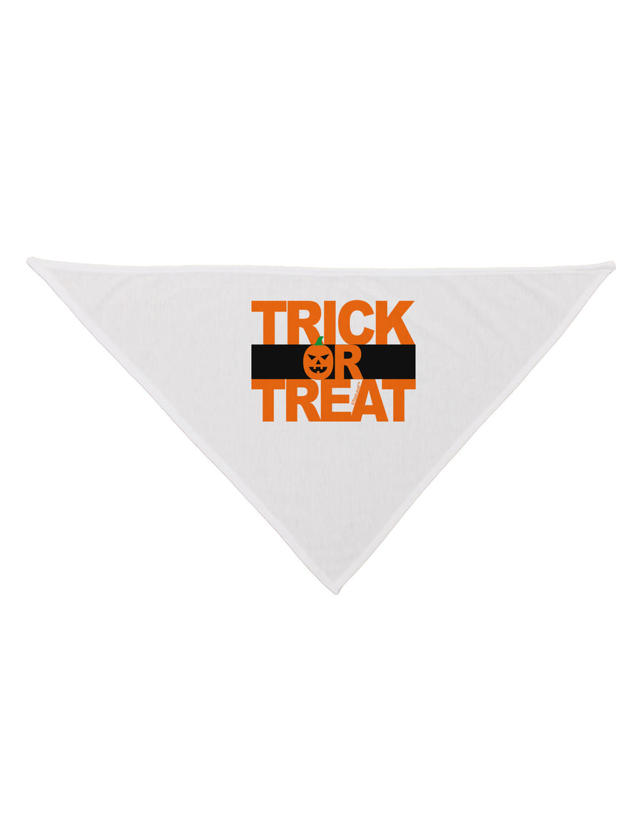 Trick or Treat Text Dog Bandana 26-Dog Bandana-TooLoud-White-One-Size-Fits-Most-Davson Sales