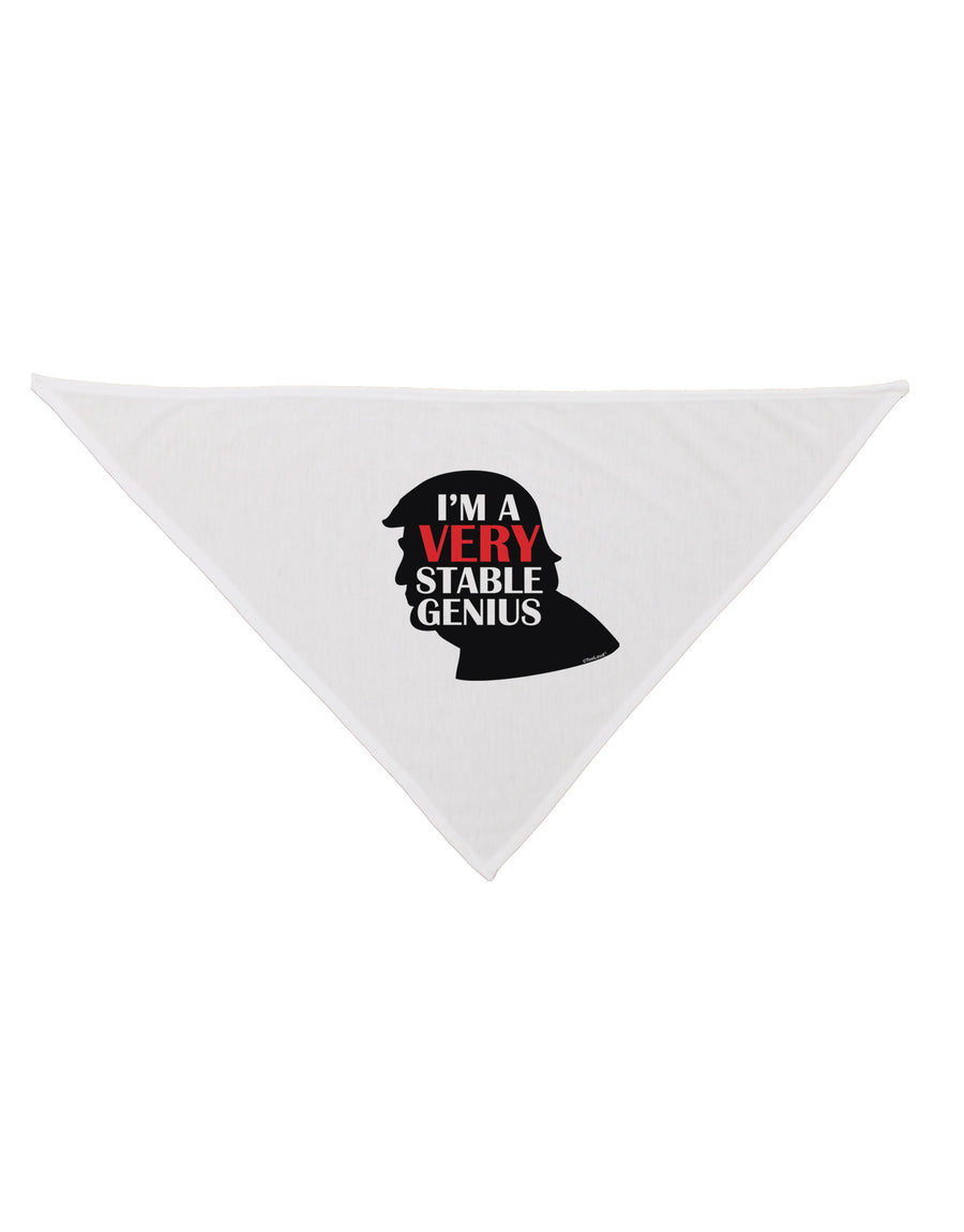 I'm A Very Stable Genius Dog Bandana 26 by TooLoud-Clothing-TooLoud-White-One-Size-Fits-Most-Davson Sales