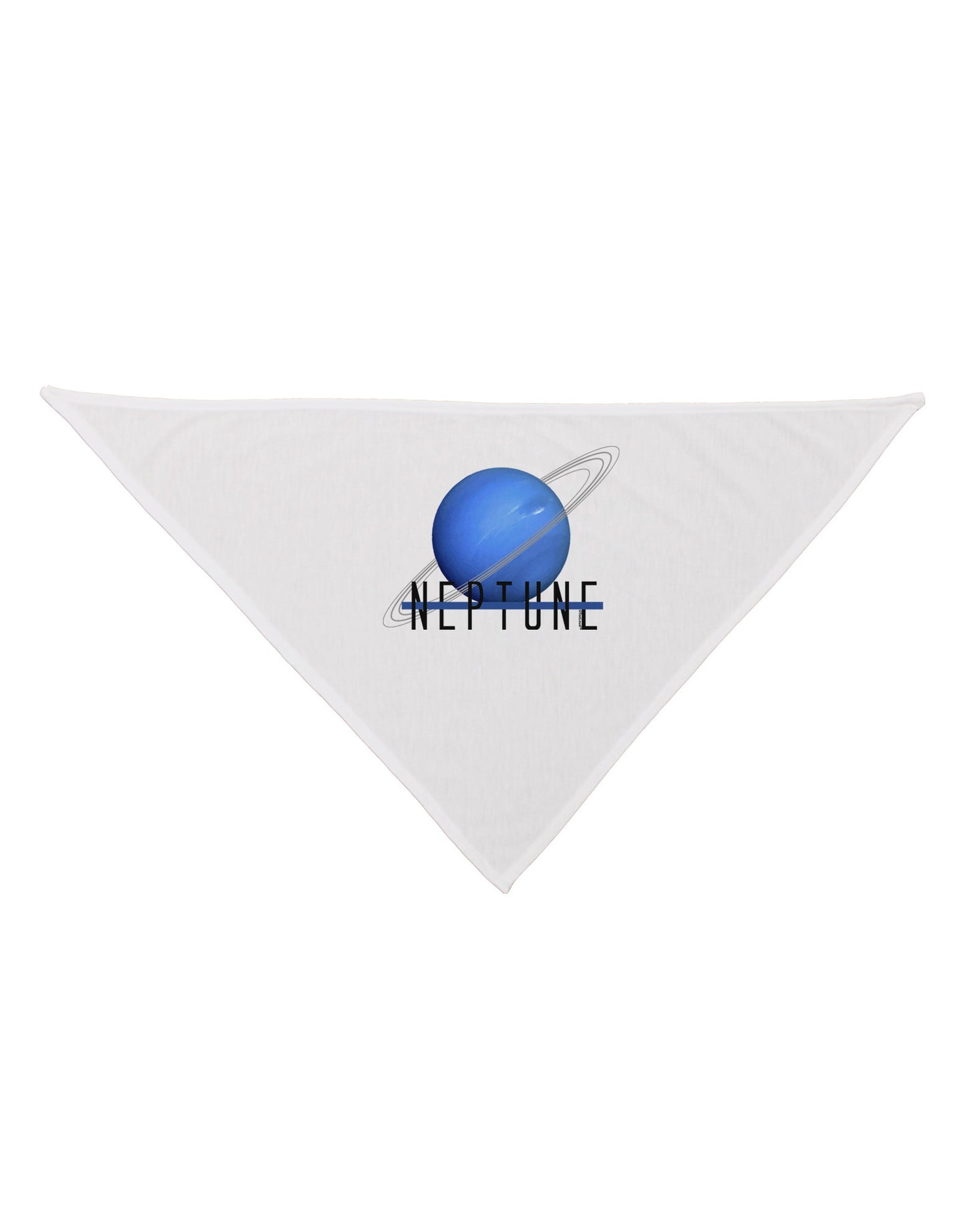 Planet Neptune Text Dog Bandana 26-Dog Bandana-TooLoud-White-One-Size-Fits-Most-Davson Sales