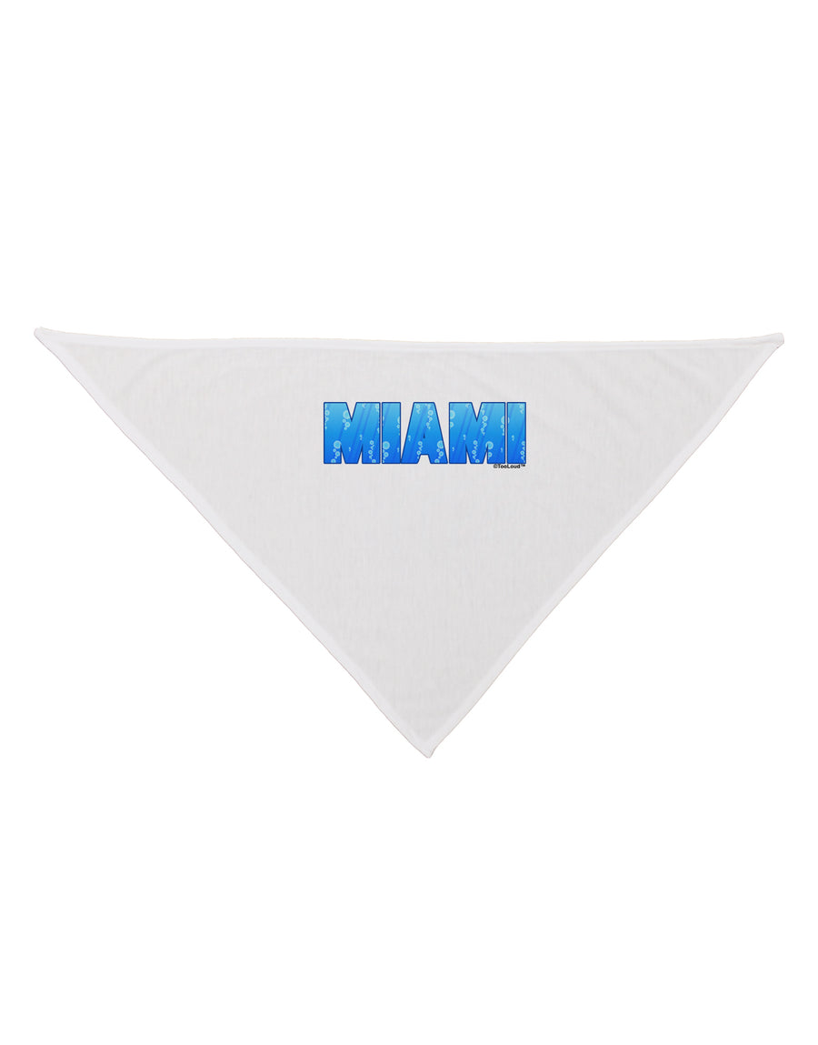 Miami Ocean Bubbles Dog Bandana 26 by TooLoud-Dog Bandana-TooLoud-White-One-Size-Fits-Most-Davson Sales