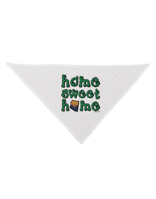 Home Sweet Home - Arizona - Cactus and State Flag Dog Bandana 26 by TooLoud-Dog Bandana-TooLoud-White-One-Size-Fits-Most-Davson Sales